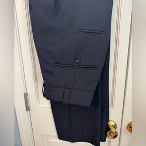 Men’s Navy Utility Dress Pants, heavy duty. Like New. Side pockets. 34 Reg